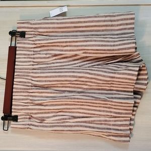 Linen pull on shorts